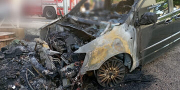 Nella notte a fuoco escavatore a Castiglione e auto in fiamme a Vasto