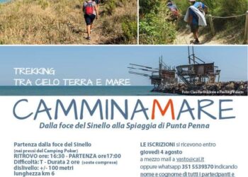 Dalla foce del Sinello a Punta Penna: domenica 7 agosto torna il “Camminamare”