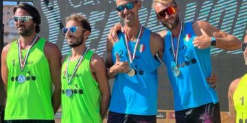 Beach volley, Massimo Di Risio e Carmine Fontana vincono lo scudetto Master 40