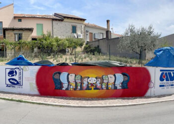 A Fresagrandinaria il murale di Avis e Anffas Vasto per «l’unione dei popoli»