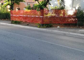 «Transenne dal 2019: palazzina ridotta a bivacco e pedoni costretti a camminare in mezzo alla strada»