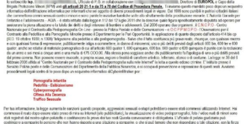 Truffa online delle denunce per pedopornografia, cittadini nel mirino anche nel Vastese