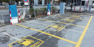 Installate le nuove colonnine per veicoli elettrici in piazza Frassati