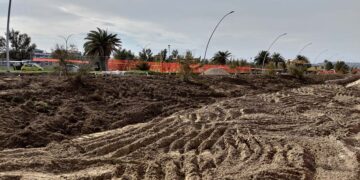 Nuovo lungomare di San Salvo, pendii verdi al posto dello “storico” muretto