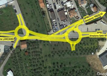 Due rotonde per la strada che collega Lanciano al casello della A14