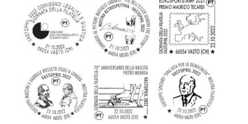 Poste Italiane celebra Vastophil 2022 con sei annulli filatelici speciali
