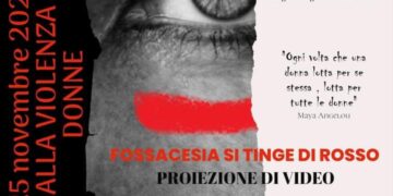 Fossacesia si colora di rosso nella giornata contro la violenza sulle donne