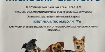 Anagrafe canina regionale: sabato 26 a Paglieta microchip gratuiti