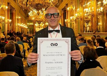 Antonio Rapino premiato con il diploma d’onore di “Maestro Ottico”