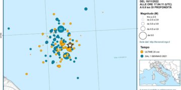 Continua lo sciame sismico davanti alla costa anconetana, scossa di magnitudo 4.1