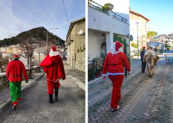 Babbo Natale porta i regali ai bambini di Torrebruna e Lentella