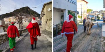 Babbo Natale porta i regali ai bambini di Torrebruna e Lentella