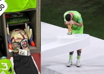 Martinez sul tetto del Mondo con i parastinchi disegnati da Nicola Farina: «Una grande emozione»