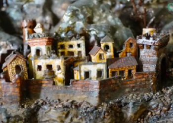 Il presepe ambientato tra Vasto e la Maiella: il capolavoro di Vassetta