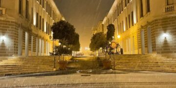 Nevicata in corso, a Vasto scuole chiuse giovedì 9 febbraio