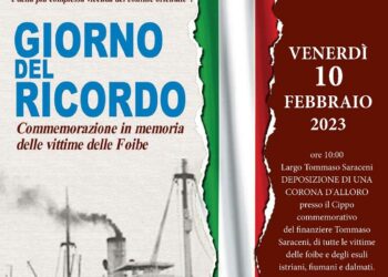 Vasto ricorda il massacro delle foibe: cerimonia in largo Saraceni