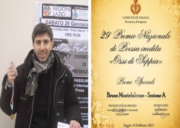 Lo scrittore frentano Montefalcone premiato al “Montale” e al “Pasolini”