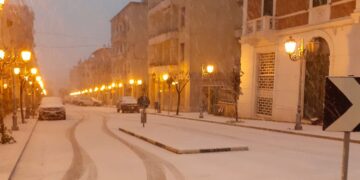 Neve, scuole chiuse nel Vastese e nella Frentania. Situazione in miglioramento