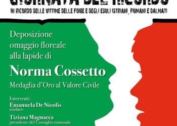 Giornata del Ricordo, a San Salvo la commemorazione di Norma Cossetto