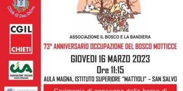 73° anniversario dell’occupazione del Bosco Motticce, 10 borse di studio
