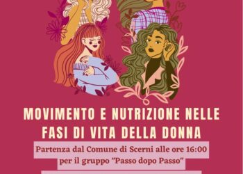 “Passo dopo passo”, a Scerni l’incontro dedicato alle donne su movimento e nutrizione