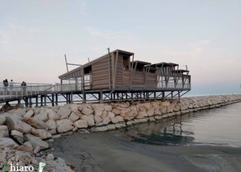 Ultimi ritocchi al trabocco “Diamante” di San Salvo, ad aprile l’apertura