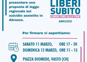 Anche a Vasto la raccolta firme per una legge regionale sul suicidio assistito