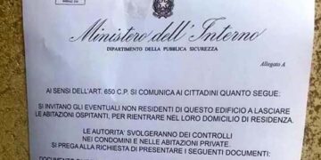 «Controlli delle autorità negli appartamenti», ma il cartello è un tentativo di truffa
