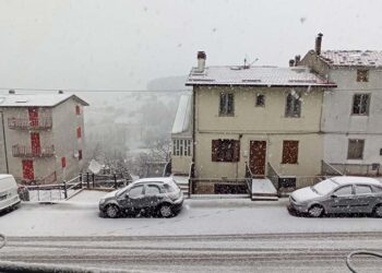 Crollo delle temperature: nevica in Alto Vastese e Alto Sangro