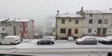 Crollo delle temperature: nevica in Alto Vastese e Alto Sangro