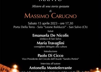 San Salvo, Massimo Carugno presenta “L’ombra dell’ultimo manto”