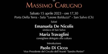 San Salvo, Massimo Carugno presenta “L’ombra dell’ultimo manto”