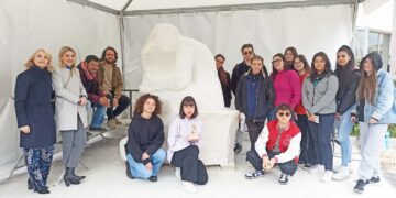 I ragazzi del “Pantini Pudente” realizzano un “satiro pensante” per il Fiabosco