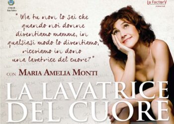 Maria Amelia Monti al centro culturale “Aldo Moro” con “La lavatrice del cuore”