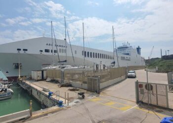 Nuovo ingresso record nel porto vastese: arrivata nave da 209 metri per caricare 450 furgoni