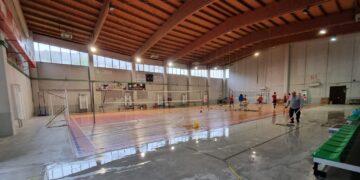 Maltempo, la pioggia non risparmia Palamasciangelo e Palazzetto dello Sport