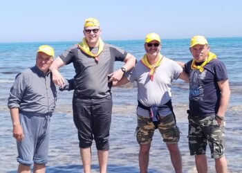 A piedi da Vasto a Bari, per i pellegrini accoglienza calorosa a Giovinazzo