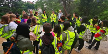 Studenti Erasmus in visita alla sorgente del Verde