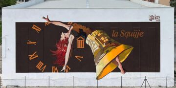 Sulla pareti del “Galilei” un nuovo murales in onore della Squilla