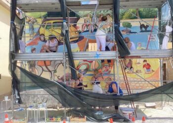 Il caldo non ferma la voglia di affresco, conclusa a Treglio la settimana dedicata all’arte pittorica