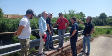 Sopralluogo al torrente Appello, Borrelli chiede nuovi interventi sull’alveo