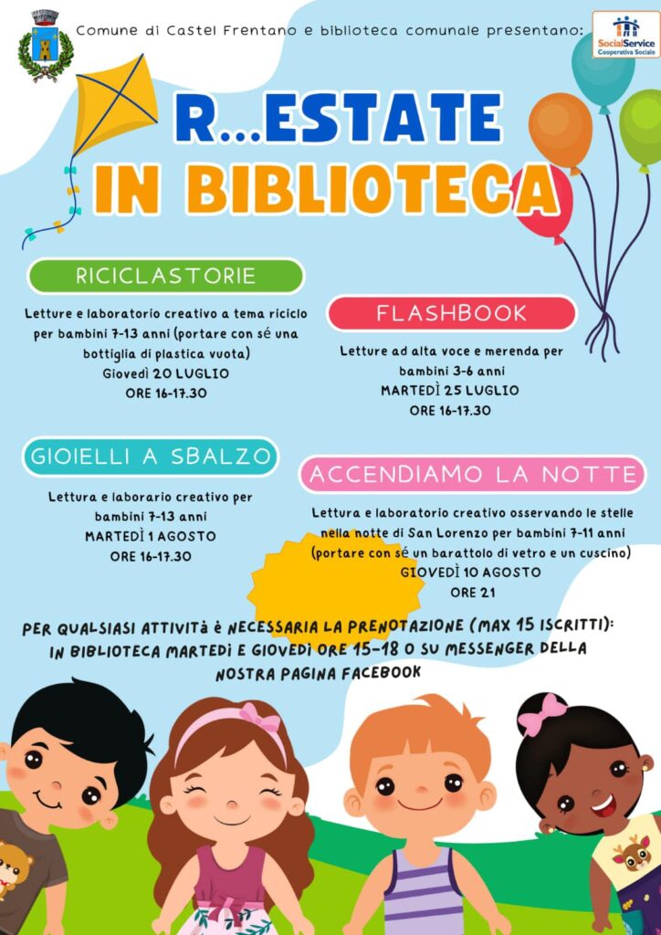 LIBRI A MERENDA - letture per bambini dai 3 ai 7 anni - Biblioteca