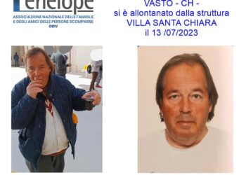 Scomparsa di Nicola Basilico, Penelope Abruzzo mette a disposizione numero per segnalazioni