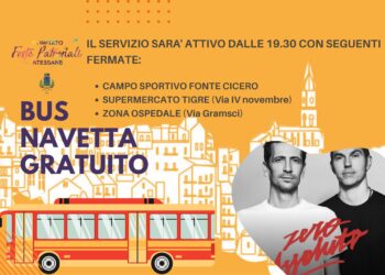 Bus navetta gratuito per il concerto degli Zero Assoluto