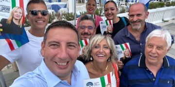 Temi nazionali, regionali e locali al gazebo sansalvese di FdI