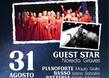 New gospel choir con Noreda Graves domani sera nei Giardini d’Avalos