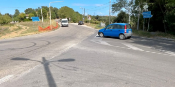 Rotatoria all’incrocio pericoloso, iniziati i lavori sulla strada San Lorenzo