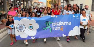 Pigiama Run a San Salvo, le immagini del corteo a sostegno della Lilt