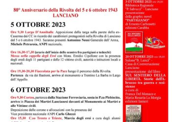 Il 6 ottobre il convegno sul ruolo dell’Abruzzo nella lotta di liberazione nazionale