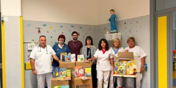 Maxi-donazione di libri al reparto di Pediatria di Lanciano